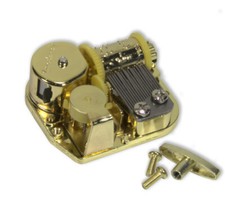 Musikwerk-Spieluhr Spielwerk 18 Töne Laufwerk, Melodie wählbar für Bastler