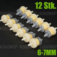 UNIVERSAL 12x Benzinfilter Kraftstofffilter für Auto Motorrad Moped Roller 6-7mm