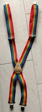 Vintage Hosenträger, Pride / LGBTQ, Regenbogen, original Made in America