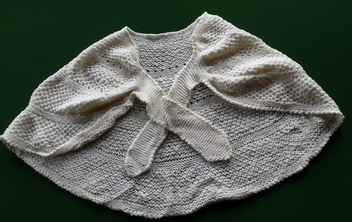 Cape weiß gestrickt stola - weiß,