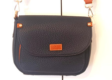 PICARD Pure Shoulder Bag Schultertasche Umhängetasche Tasche Blau Cognac NEU