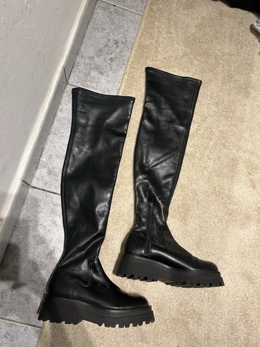 Stradivarius overknee stiefel - overknee,