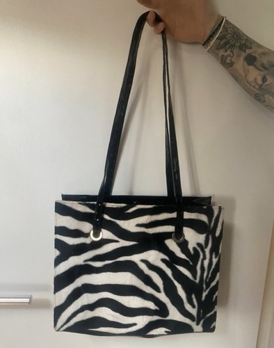 Y2k handtasche mit zebramuster - handtasche,