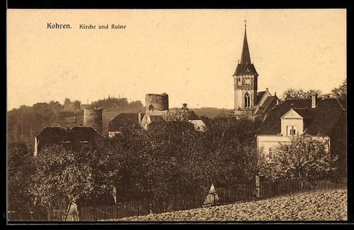Kohren kirche und ruine - kohren,,