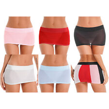 Damen Bikinirock Low Rise Minirock Eng Röcke Mini Rock Party Dessous Nachtclub