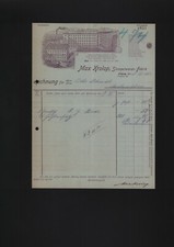 LEIPZIG, Rechnung 1910, Stempelwaren-Fabrik Max Krolop