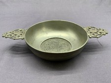 ALTE ZINN SCHALE MIT ZWEI