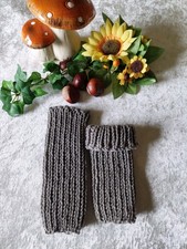 Baby/Kleinkind Beinstulpen Ganzbeinwärmer Merino-Schafwolle Neu Handgestrickt