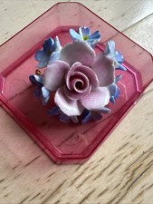 Brosche antik porzellan - brosche,