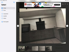 Nobilia Küche /dunkle Beton Optik /mit Schubladen