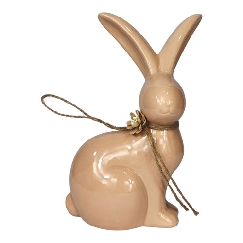 Hase 20cm mit schleife - schleife, keramik