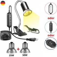 Schildkröten Wärmelampe Reptilien Terrarium Lampe UVA UVB 25 + 50W Heizlicht DHL