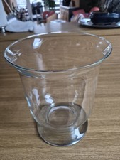 Schweres Glaswindlicht/-Vase