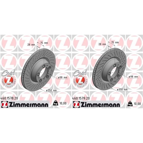 Zimmermann bremsscheiben - 2x,