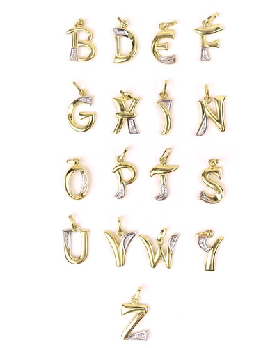 Anhänger buchstabe mit - anhänger,
