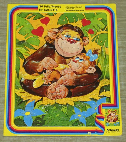 Puzzle 38x30 affen - puzzle,