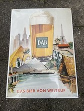 60er Blechschild Alte Bier Reklame Schultheiss Patzenhofer Ein guter Griff
