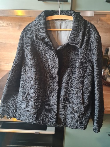 Pelzjacke schaffell schwarz - pelzjacke,