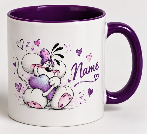Tasse diddl personalisiert - tasse,