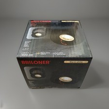 Briloner 2 in 1 LED Aufbau & Einbaustrahler Schwarz 5W 500lm 3000K Spot Ø93mm