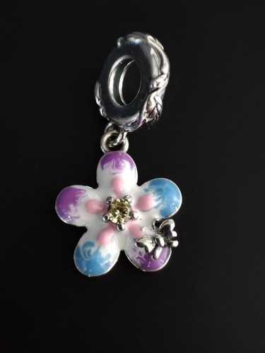 Charms bead blume - charms, 925