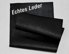 Leder, Nappaleder Lammleder 19 cm X 12 cm mit Lederstärke ca. 0,6 mm in Schwarz