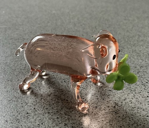 Glücksschweinchen aus glas - aus,