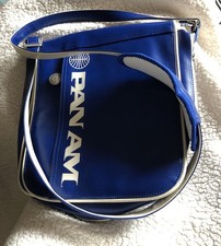 Seltene Vintage 70er-80er Pan Am Airline Boarding- Schulter Tasche Crew Bag