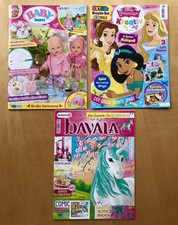 3 Mädchen Zeitschriften, Bayala, Baby Born, Disney Prinzessin, Neuwertig!