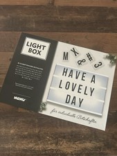 Light Box mit 85 Schriftzeichen LED Leuchtkasten Leuchttafel