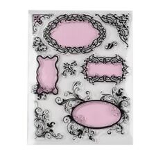 Stempel Set Clear Stamp Rahmen Ornament Eckrahmen Planer Kartenherstellung