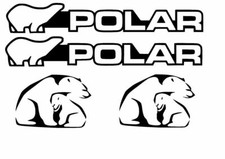 Polar 4x Wohnwagen Aufkleber Caravan Sticker Camper Sticker Polar Wohnmobil...