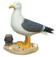 Deko Figur Möwe auf Sand