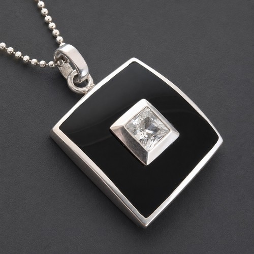 Anhänger onyx farbloser - anhänger,