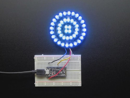 Neopixel triple ring board - board, mit