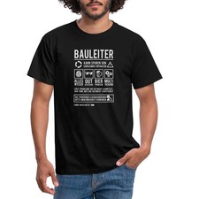 Bauleiter Handwerker Hausbauer Lustiger Spruch Männer T-Shirt