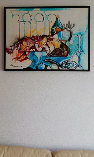 Großes acrylbild leinwand - großes,