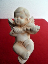 Putte Engel mit Geige am Stab Weihnachtsstecker Gartenstecker