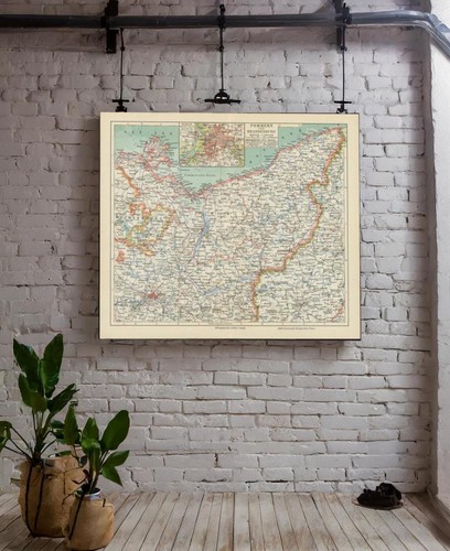 Historische farbige landkarte - historische,