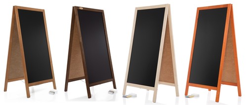 Kundenstopper 51x120cm holz - 51x120cm,