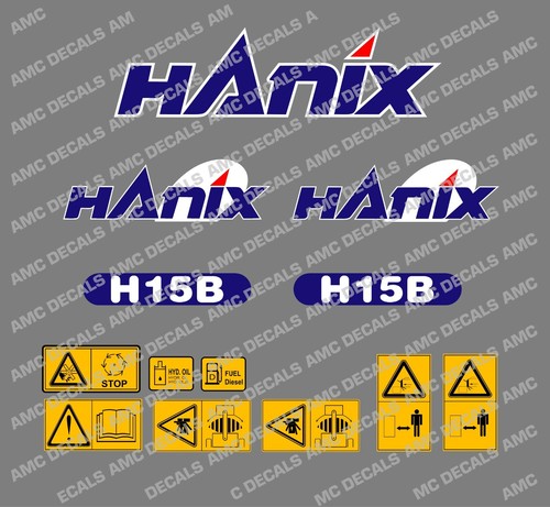Hanix h15b bagger komplettes - h15b,