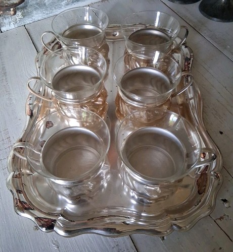 Vintage teeservice versilbert - vintage,
