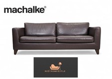 MACHALKE Pablo Designer Dreisitzer Leder Braun Couch Sofa Wohnen Hochwertig