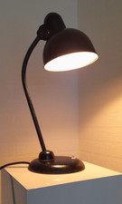 Christian Dell KAISER Idell Modell 6551 table lamp Tischlampe 1930er schwarz