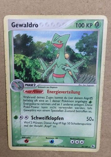 Gewaldro 109 pokemon karte - gewaldro, 20/109