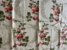 Stoff Rosen Viskose  Muster 122x122 Jacquard