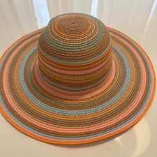 Damen Hut Beige/Bunt, Paper