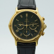 EBEL EL PRIMERO CHRONO AUTOMATIK HERREN UHR 39MM 18K GOLD VINTAGE 8134901