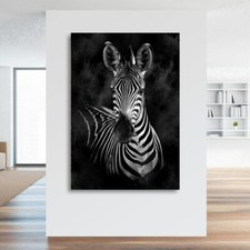 Leinwandbild Zebra Tier Wand