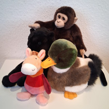 Konvolut 4 größere Plüschtiere, Sigikid, Uni Toys usw. guter Zustand